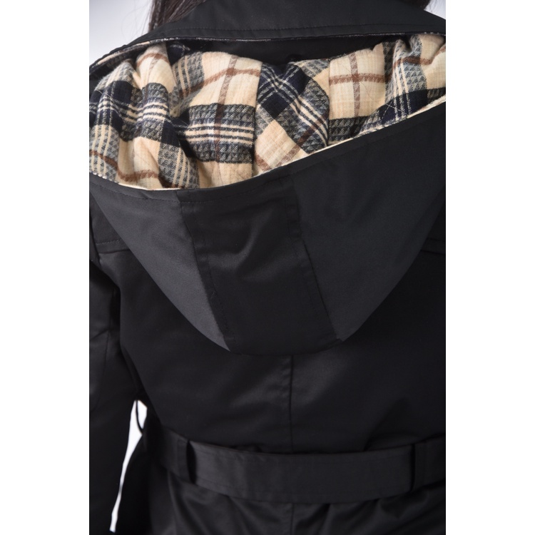 (S) kinloch anderson質感連帽黑色綁帶外套二手衣, , large