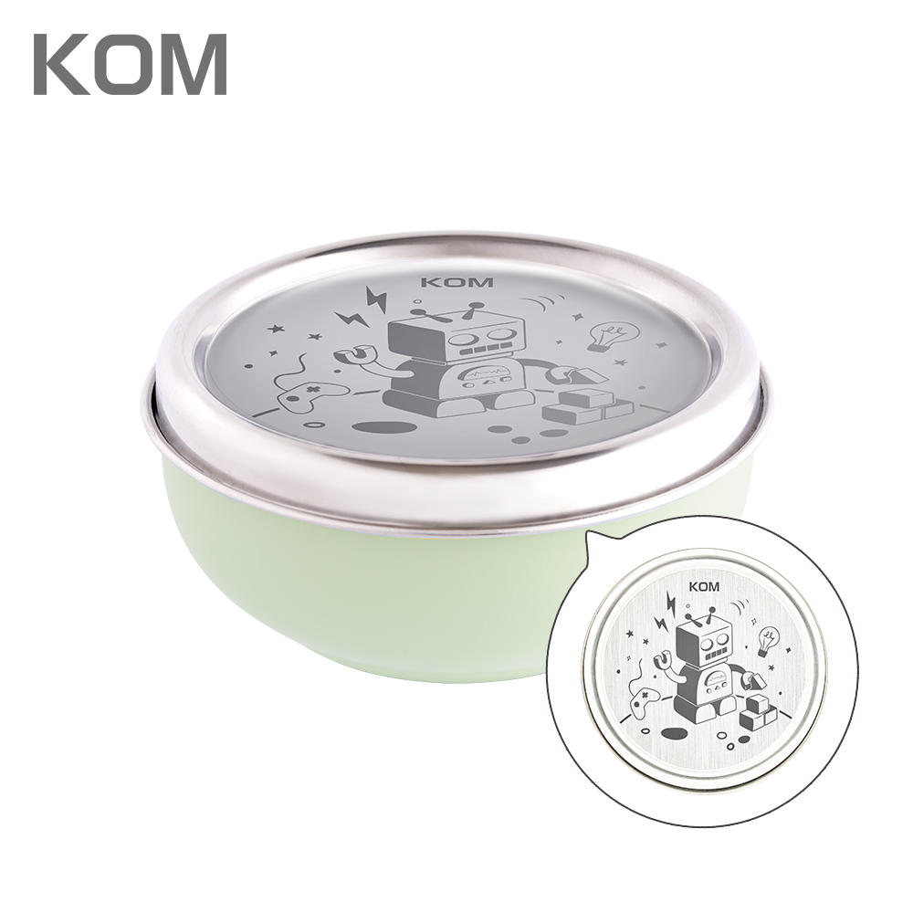 【KOM】夢想系列 磨砂316不鏽鋼兒童隔熱碗 (幼兒園指定/圓匙升級) 三款任選, , large