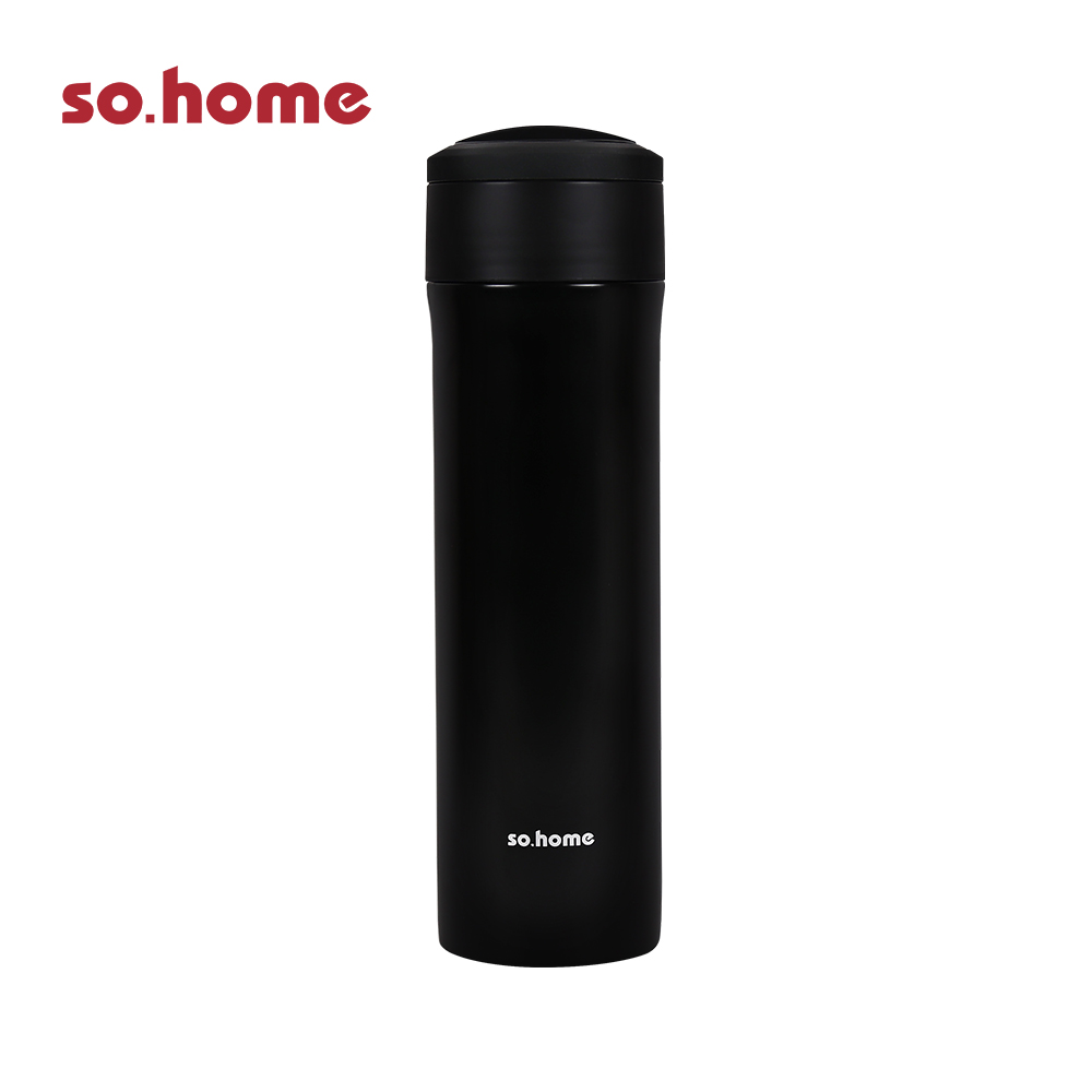 【so.home】雙層不鏽鋼玻璃內膽保溫杯 400ml(環保杯/飲料杯/保冰/保溫/隨行杯), , large