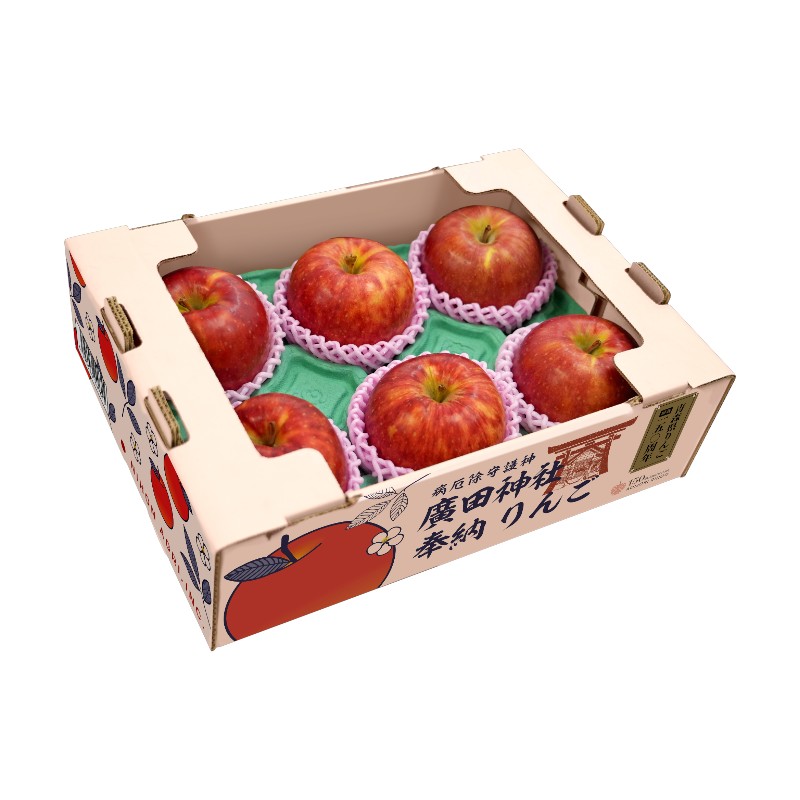 廣田神社聯名豐葉蜜蘋果6入禮盒, , large