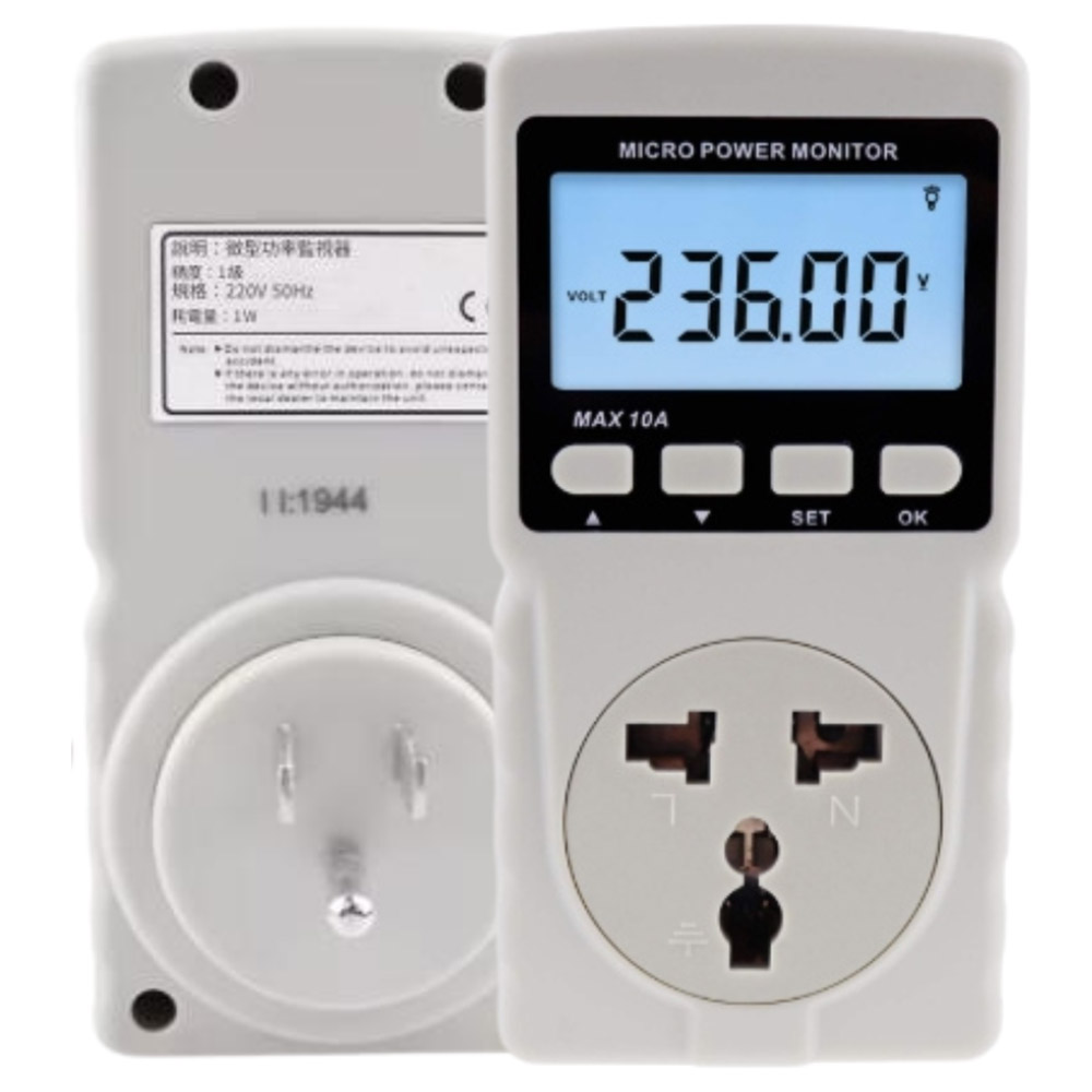 GM86 US standard plug, three-prong (with grounding), 110V/220V full voltage power meter, , large