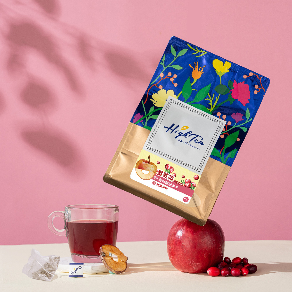 【心安購物】HIGH TEA 果乾茶 茶包 真果乾-蔓越莓蘋果茶 + 蘋果乾, , large