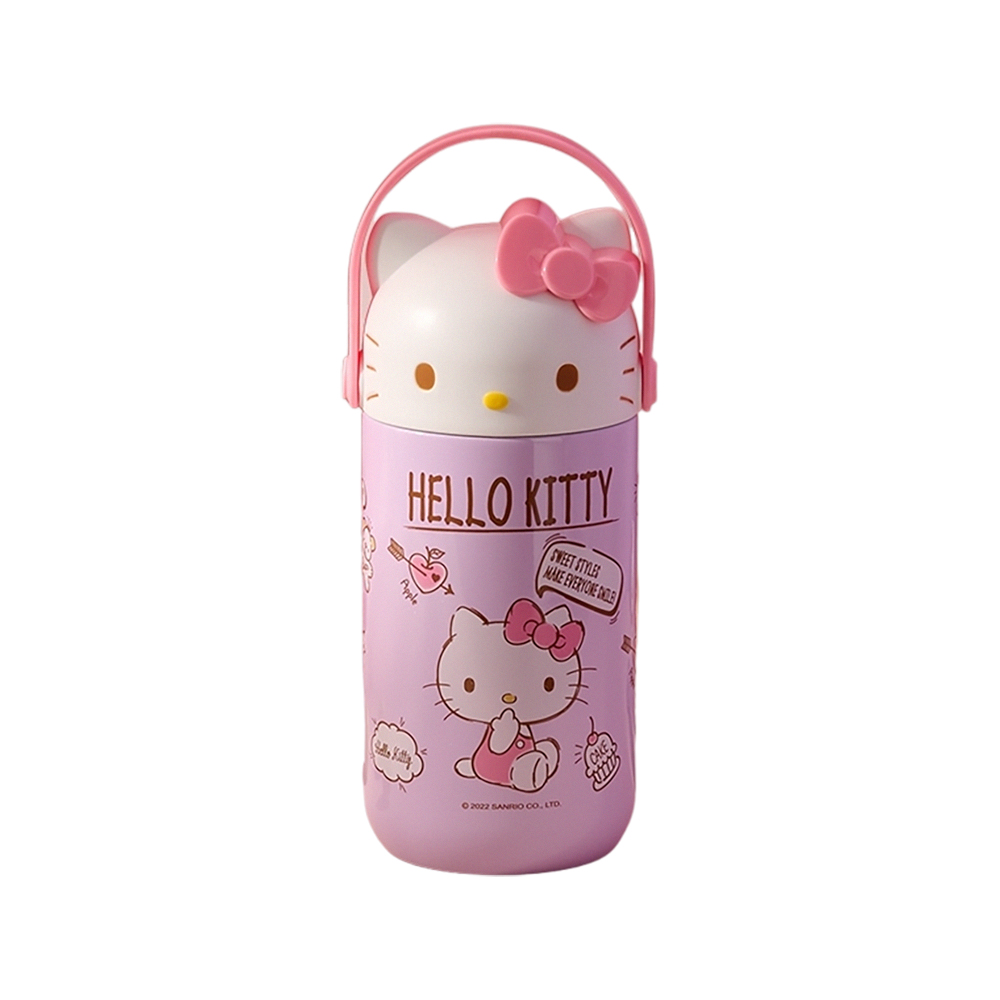 Hello Kitty-shaped Vacuum Food Jar - Red, , large