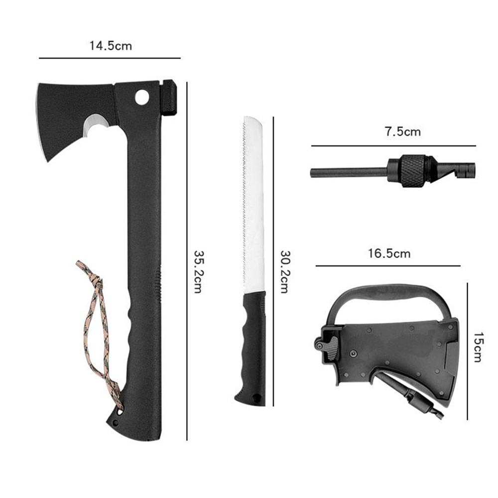 Multi-functional axe (serrated blade version), , large