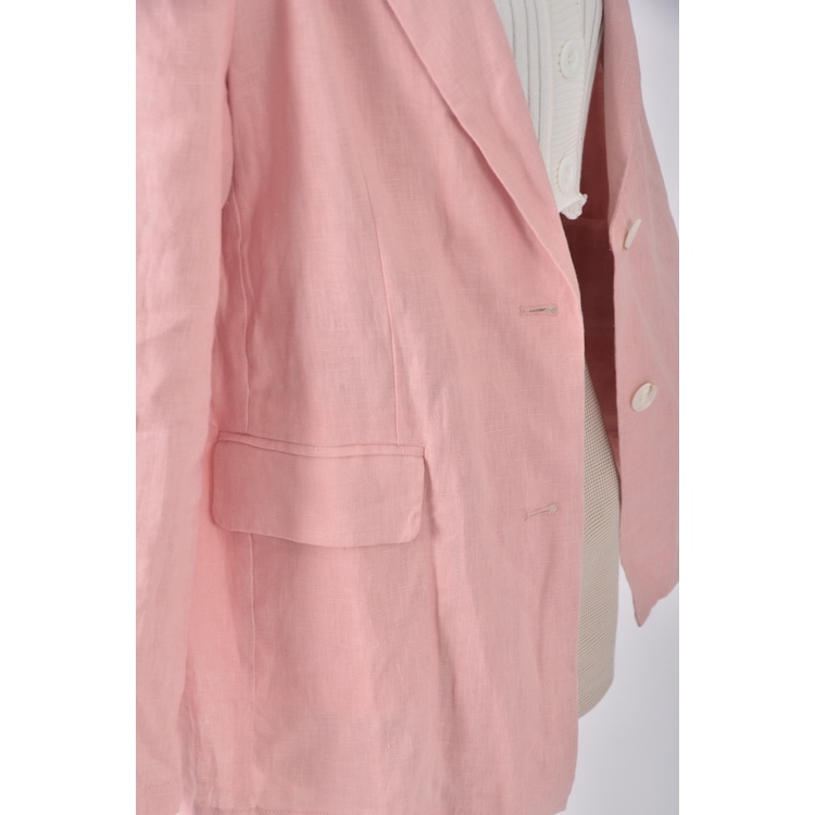 (XL) 排扣粉色外套二手衣, , large