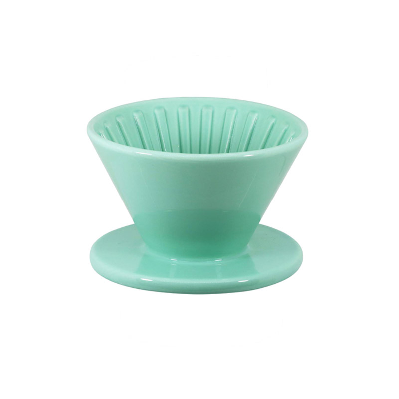 PEARL HORSE Cone Ceramic Coffee Dripper – 1–4 Cups, Green – JA-06-02-C-G, , large