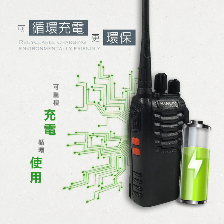 【HANLIN】-HL888S 無線電對講機#現貨 USB 小巧便攜 續航力強 14頻道 餐廳 導遊 團體 飯店, , large