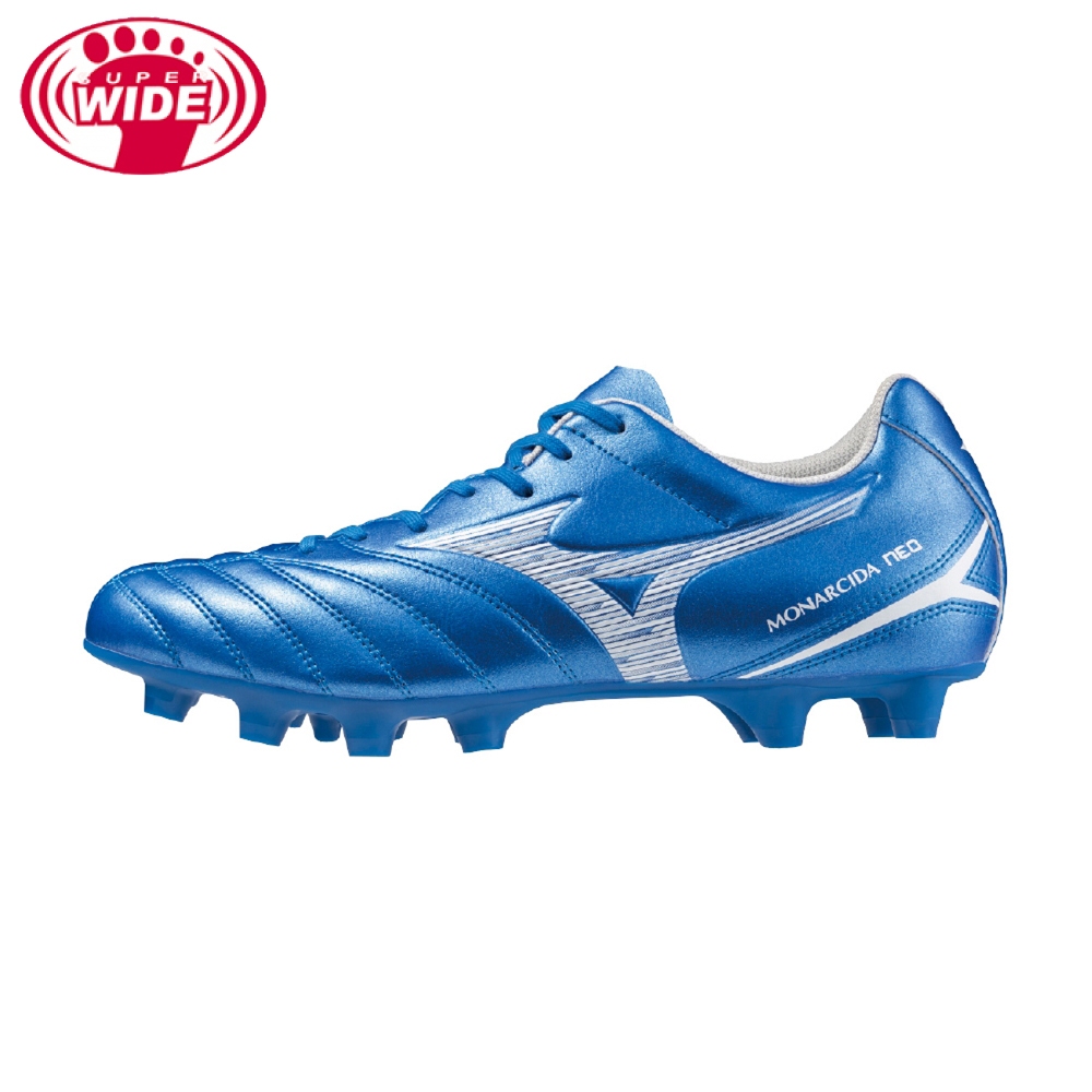 [秉宸] MIZUNO MONARCIDA NEO III SELECT 超寬楦 足球鞋 藍白 P1GA242527, , large