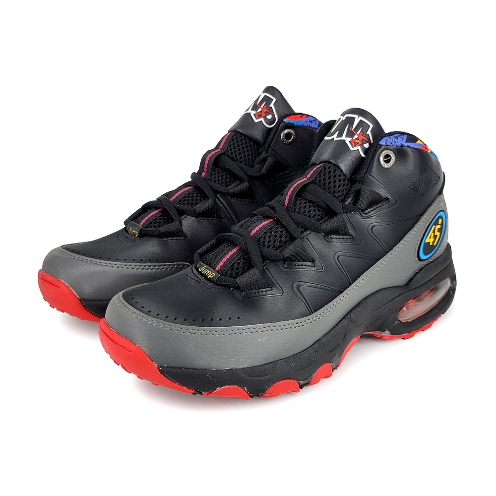 JUMP將門 高筒氣墊籃球男鞋 男運動鞋 籃球鞋 氣墊鞋 MIT台灣製造 輕量 透氣 抗菌 防臭 耐磨 止滑 白黑 黑, , large