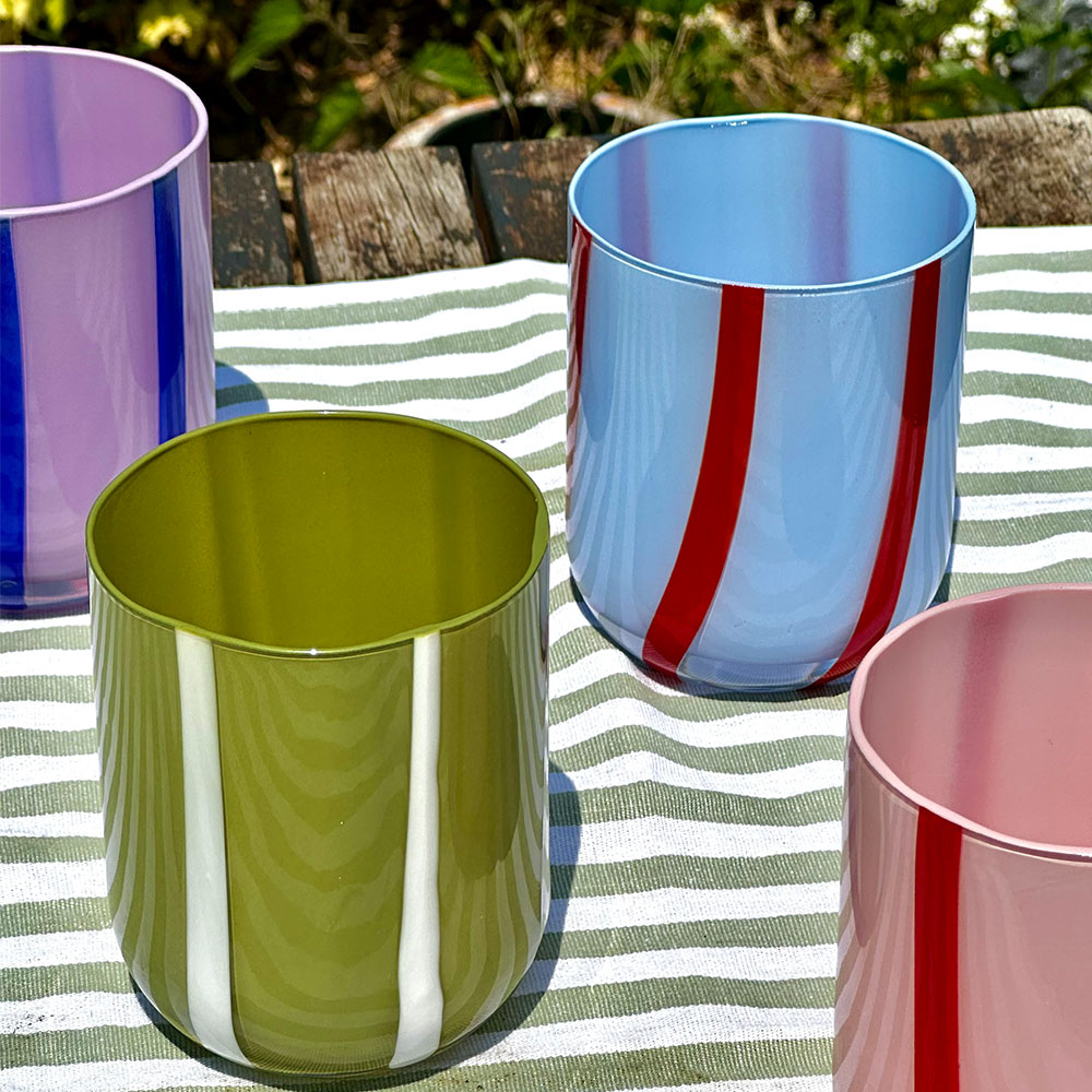 Atina Glassware-green, , large