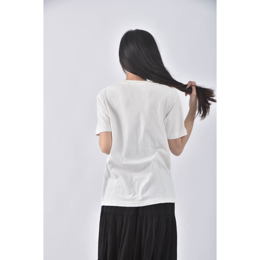 (M) uniqlo印花黑色短袖上衣二手衣, , large