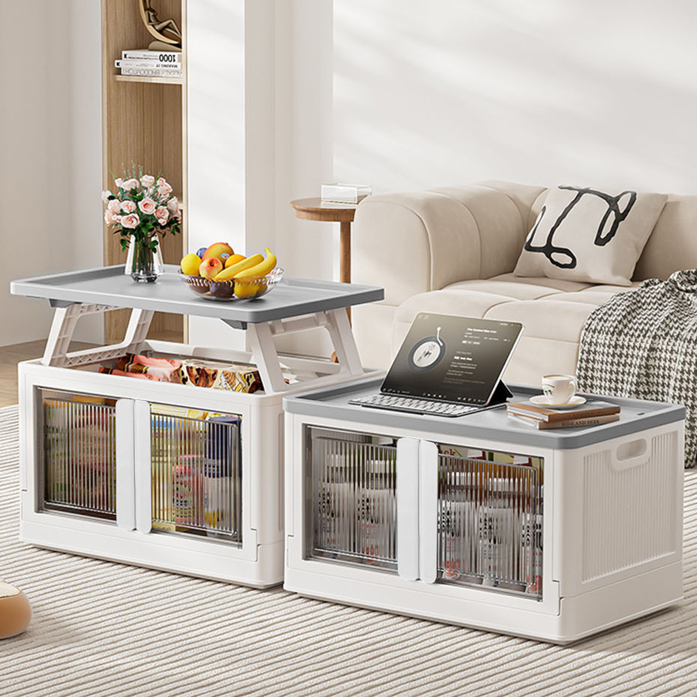 【AOTTO】大容量戶外附桌板折疊收納箱(AL-014BR), , large