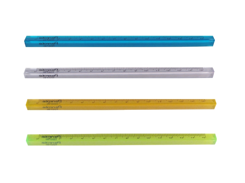 15cm 3D Triangle Ruler &ndash; Blue
