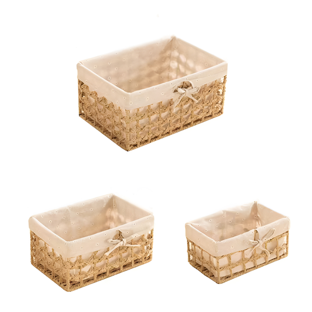 【上手家居】編織收納籃 3入組 大+中+小(竹籃/竹編籃/藤編籃/藤籃/藤編籃), , large