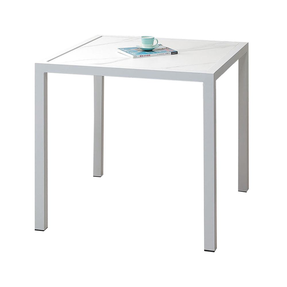 【Hampton 漢汀堡】綸登戶外岩板方桌-白, , large