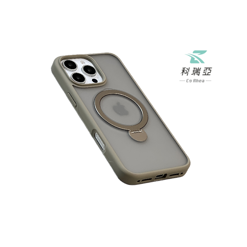 【CR科瑞亞】iPhone 16 手機保護殼輕透磨砂360&deg;炫音支架, , large