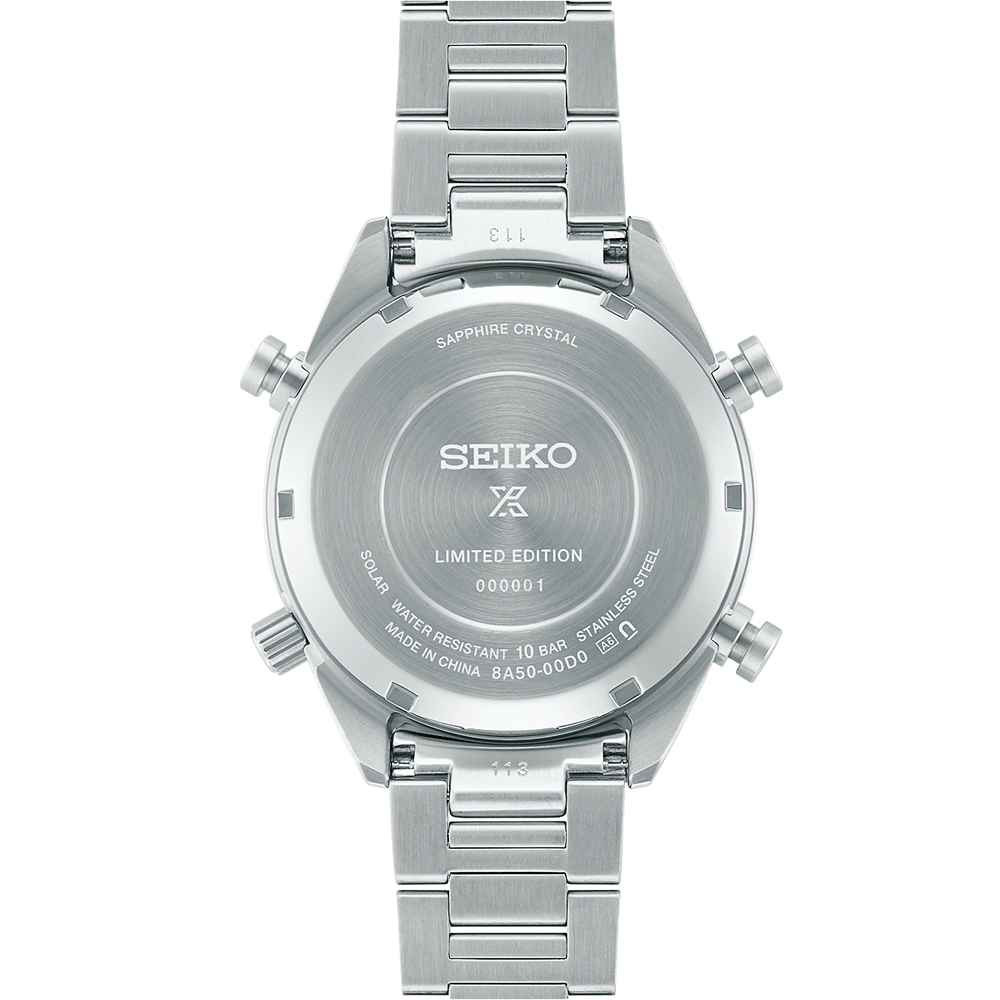 SEIKO 精工Prospex 110週年1/100秒太陽能計時手錶 SFJ009P1/8A50-00D0S, , large