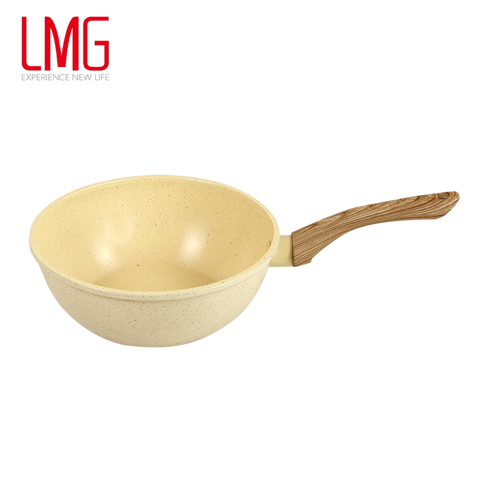 【LMG】香草系列日式不沾炒鍋20cm無鍋蓋 適用各種爐具, , large