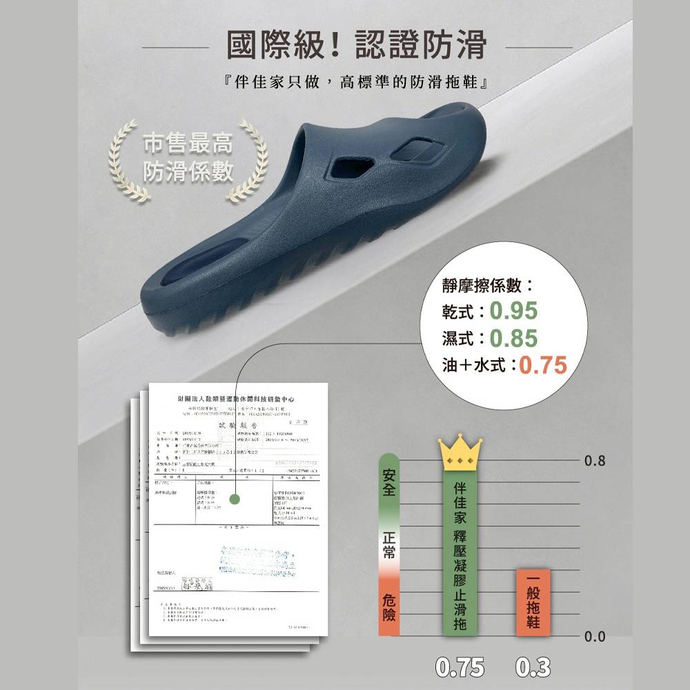 (eShoes) Banjiajia Pressure-Relief Gel Anti-Slip Slippers, Special for Elderly/Pregnant Women, Olive Green, 25CM, , large