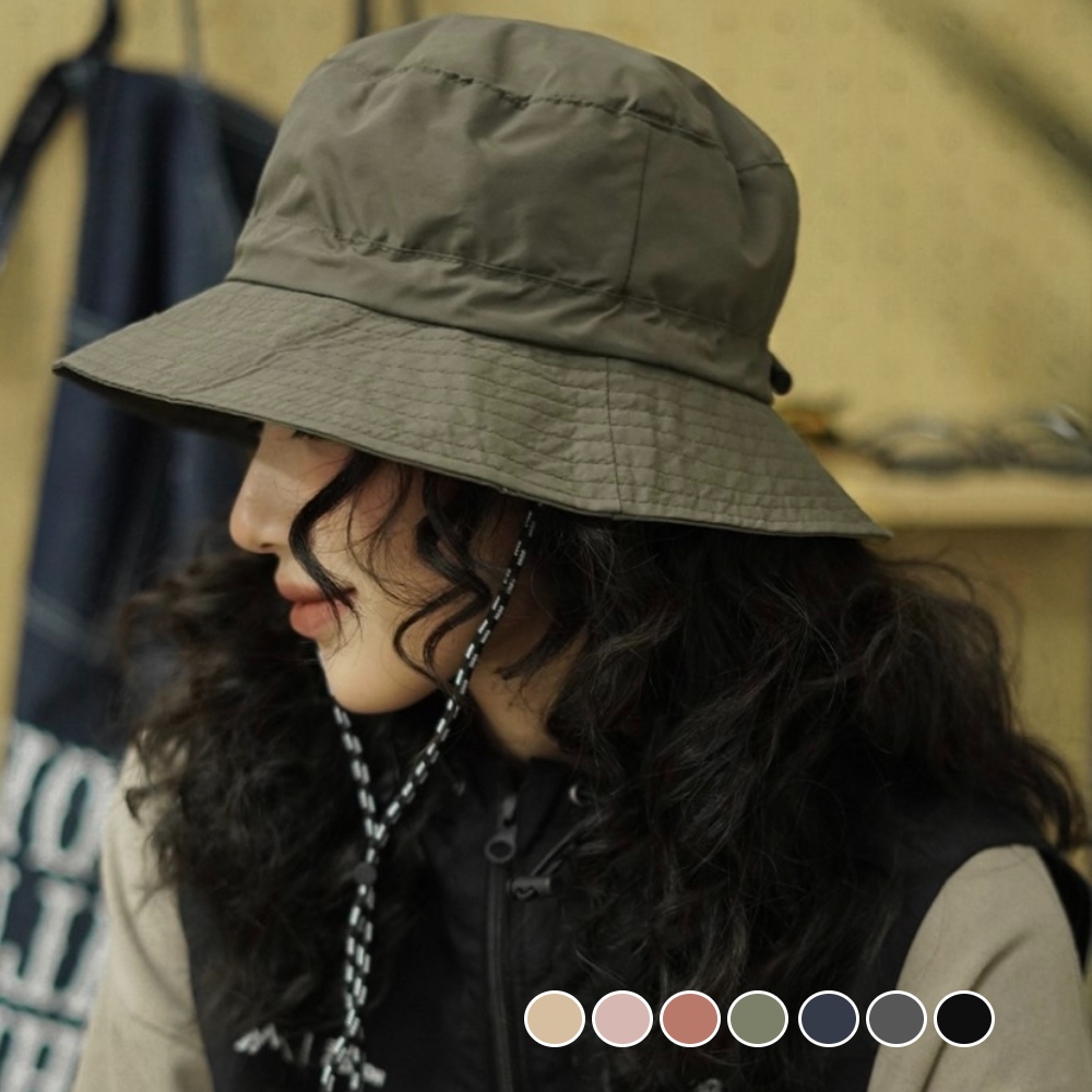 【A&R】新款防曬防水速乾漁夫帽 可掛包收納款 粉色