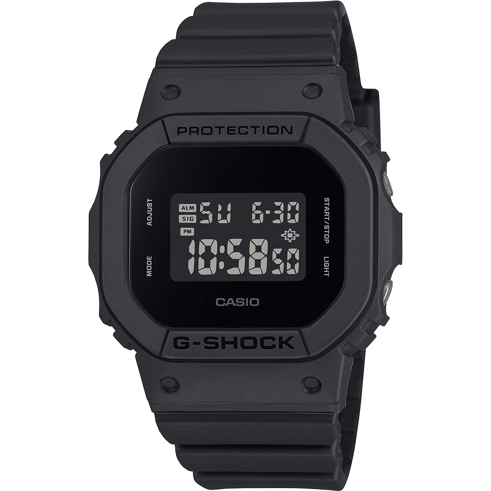 CASIO 卡西歐 G-SHOCK 全黑霧面方形女錶 GMD-S5610BB-1, , large
