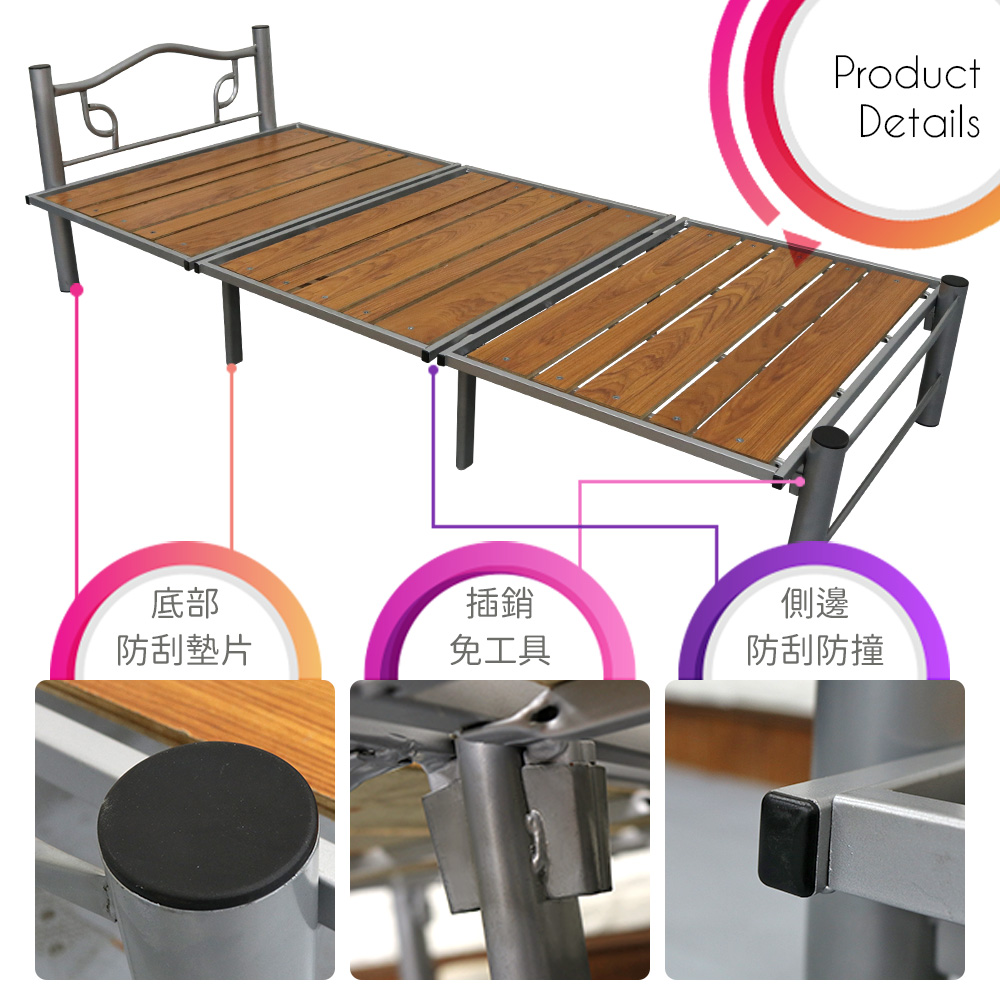Steel Bed Frame, , large
