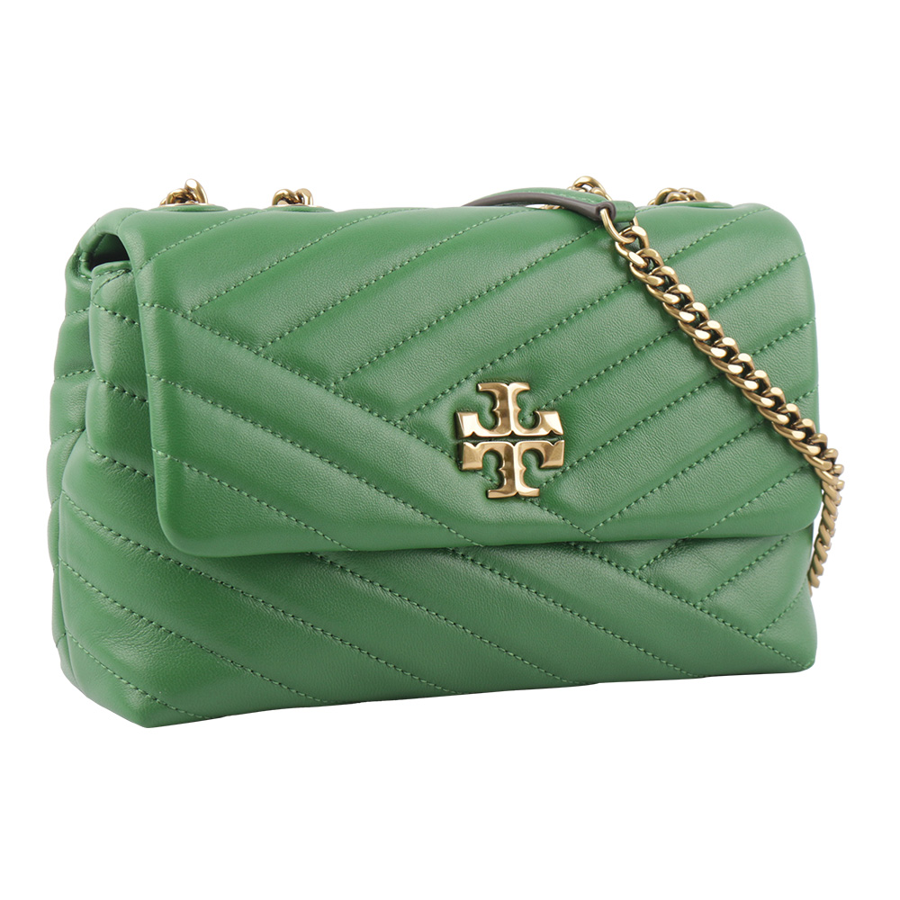 Tory Burch Kira 縫線設計小款肩背/斜背二用包/羅勒綠, , large