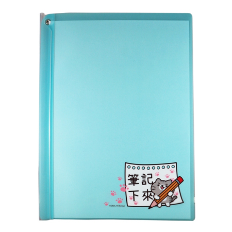 【PENROTE 筆樂】柴語錄A4附桿文件夾 藍, , large