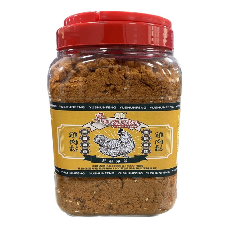 [Hongli] Shenghua Yushun Chicken Floss with Sesame & Seaweed 1000g, , large