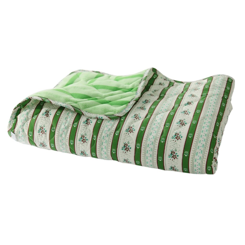 [CINN Far-Infrared] Nano FIR All-Season Blanket – Avocado Green Stripes｜5 x 6.2 ft, , large