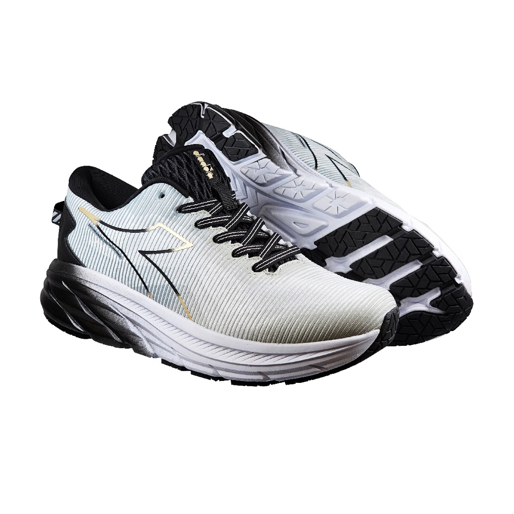 DIADORA迪亞多那 專業慢跑鞋 男運動鞋 男鞋 大尺碼 寬楦 寬腳板 高腳背 輕量 透氣 吸震 厚底 止滑 白黑 綠, , large