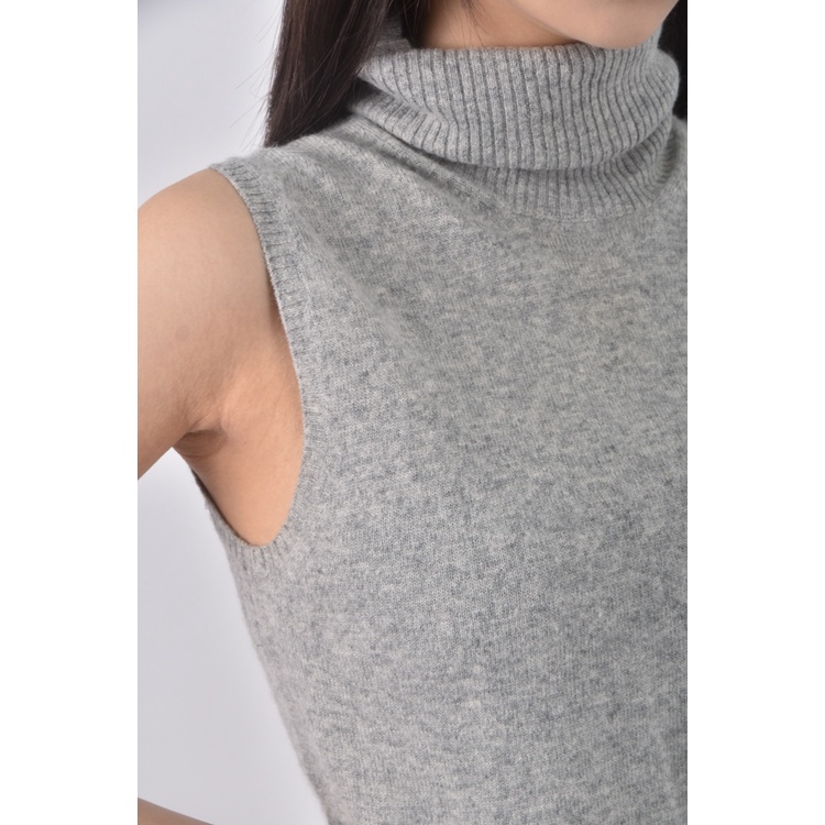 (S) xing質感無袖灰色上衣二手衣, , large