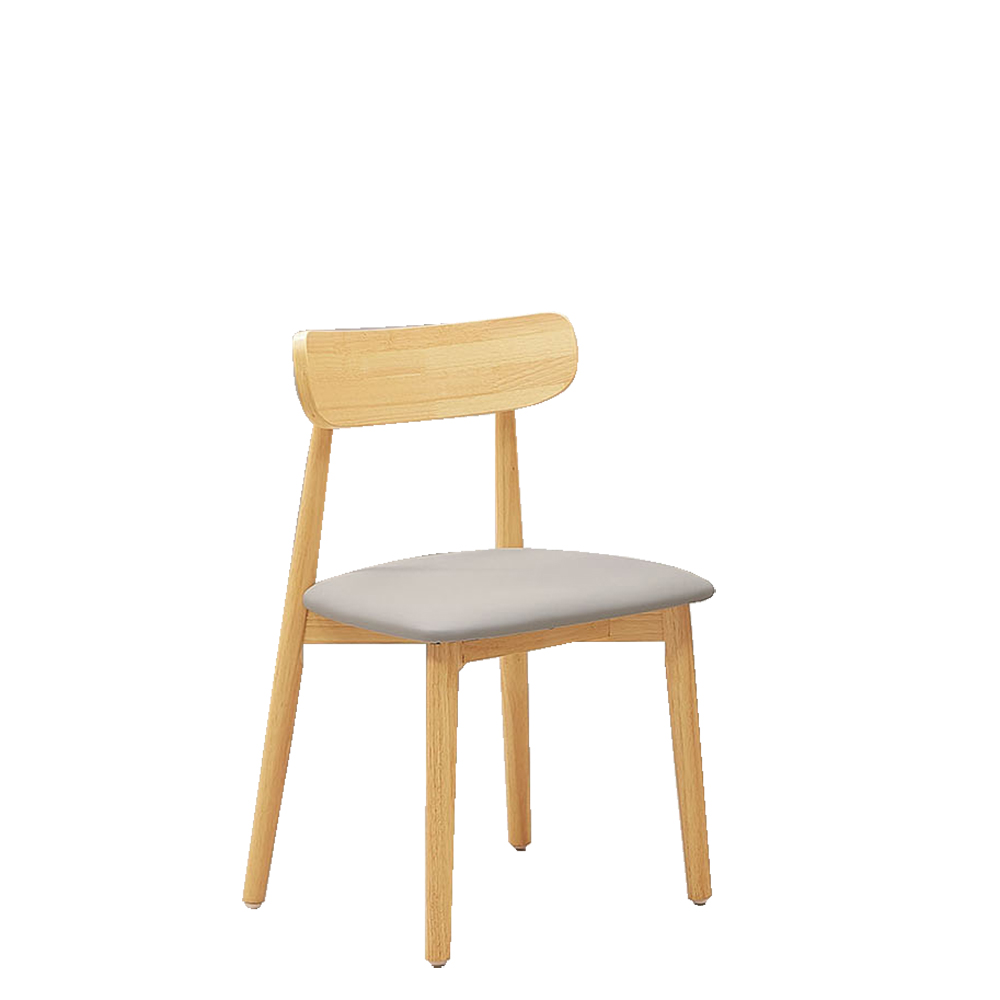 【Hampton 漢汀堡】蘭提原木實木餐椅-2入組, , large