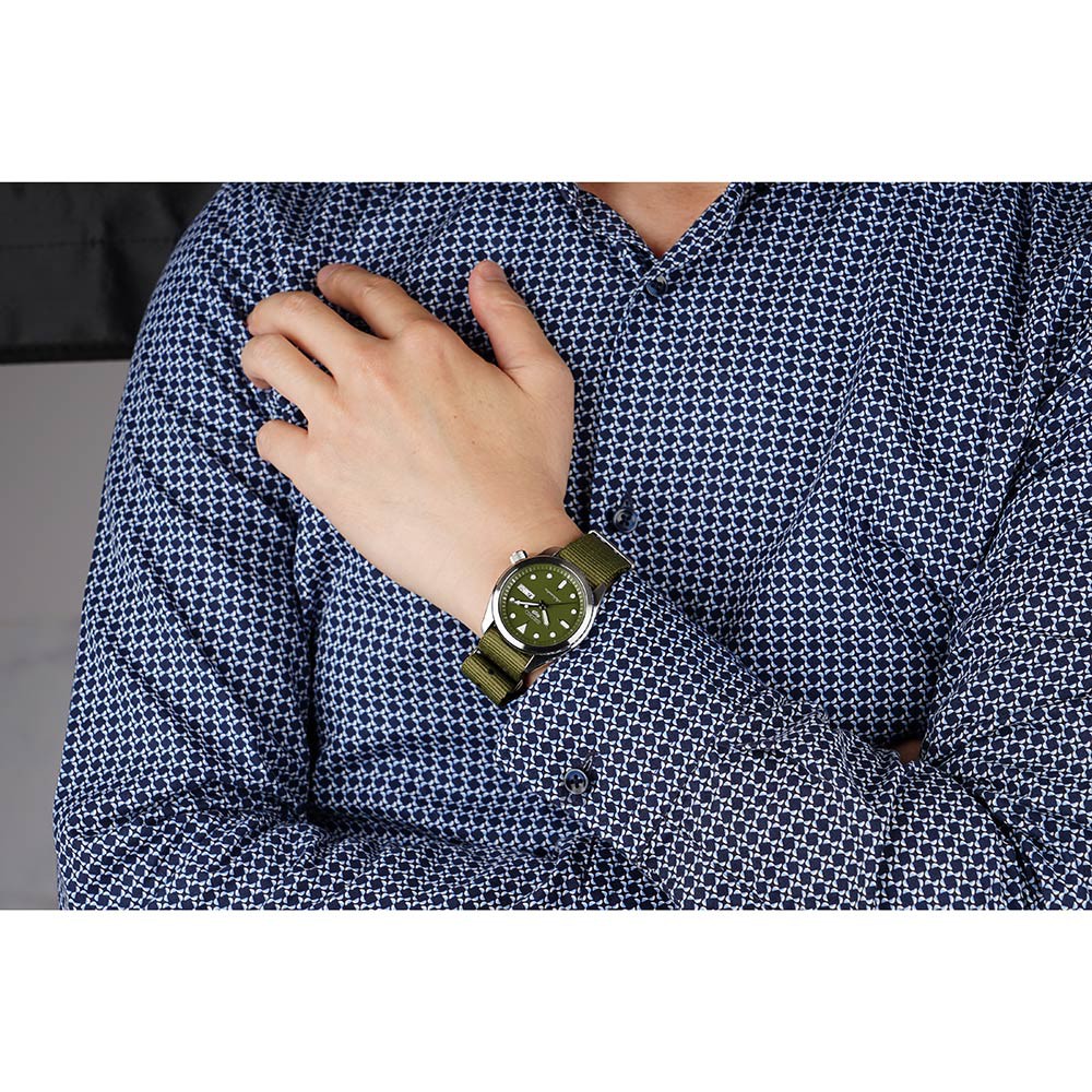 SEIKO 精工 5 Sports 系列機械錶-綠(SRPE65K1), , large