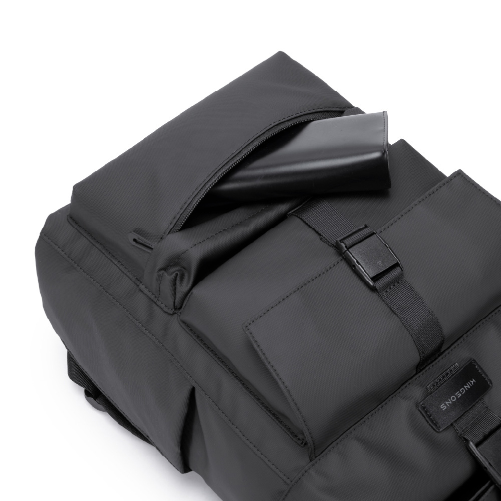 KINGSONS Roll Top Commuter Backpack, , large