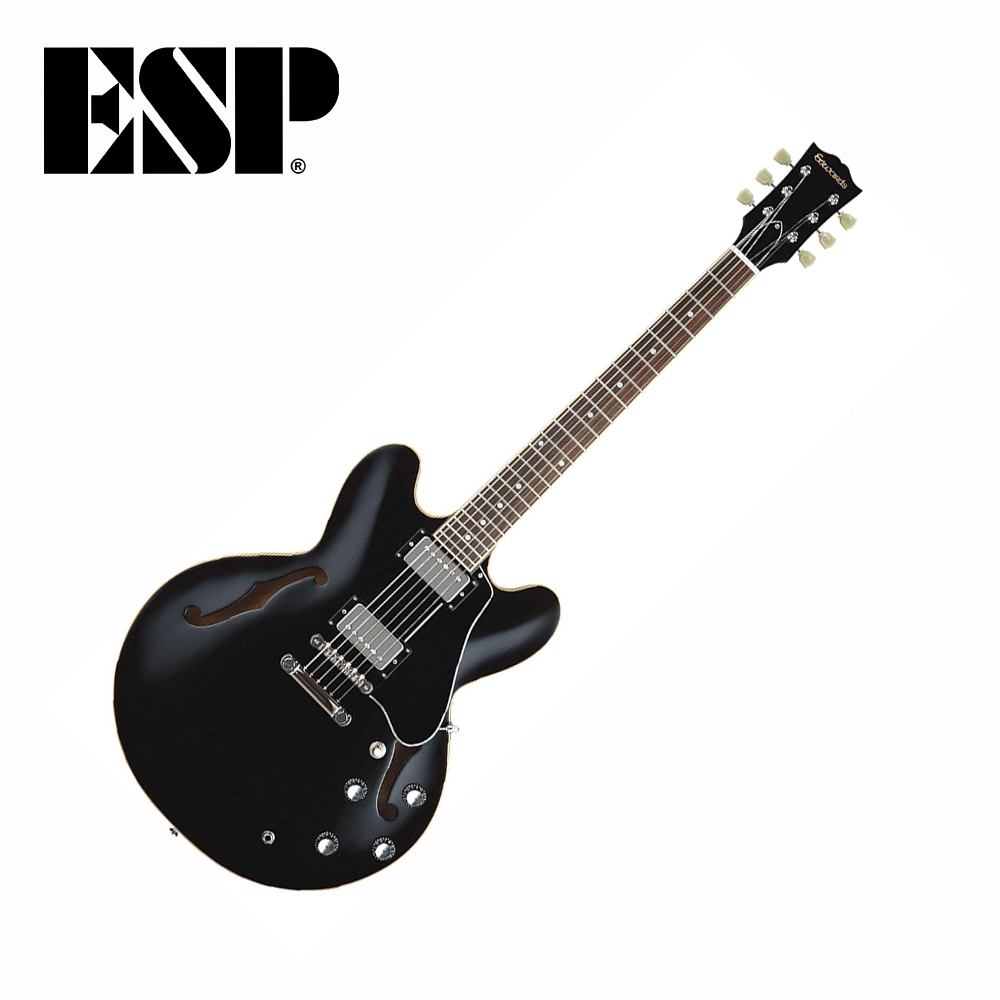 ESP Edwards E-SA-160LTS BK 半空心爵士電吉他 黑色【敦煌樂器】, , large