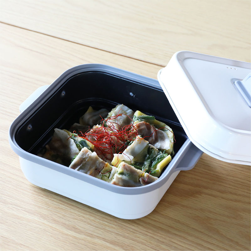 【CB JAPAN】copan系列 微波爐專用方形雙面烤盤, , large