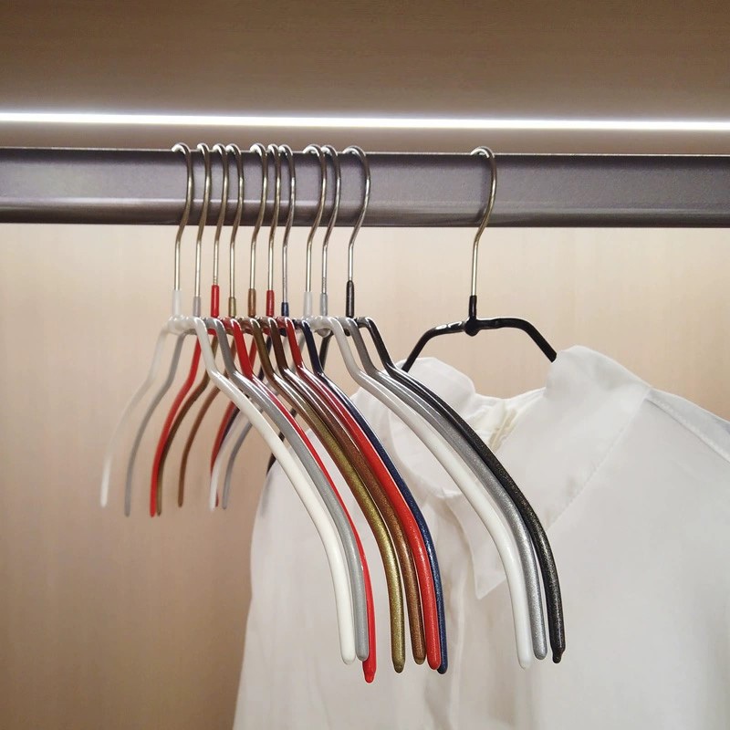 [German MAWA] German original imported fashion non-slip non-marking hanger 42cm (dark purple/15 pieces) , , large