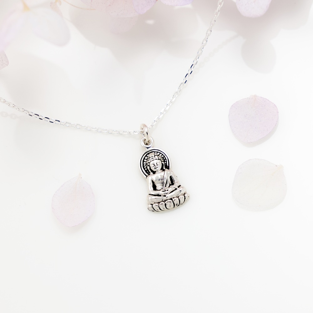 【Angel & Me】佛陀 釋迦摩尼佛 s925純銀項鍊佛像平安母親節禮物, , large