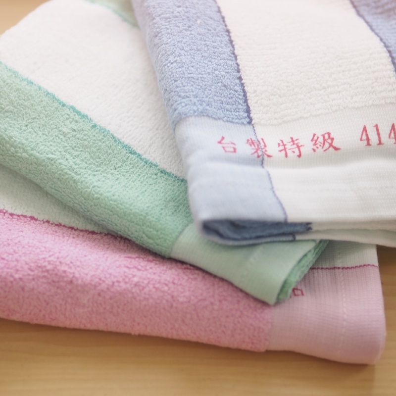 [Kaimei Cotton Industry] 6 in the group, random and excellent, MIT made in Taiwan, 32 taels of special traditional 414 towels, retro two-color towels ~ hot sale, , large