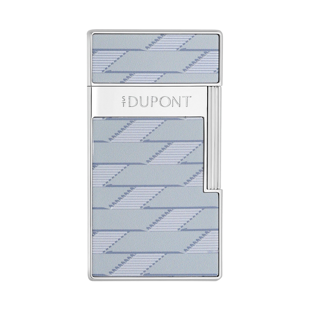 S.T.Dupont 都彭 Monogram 1872 Biggy 漆面打火機-灰色x銀(025080), , large
