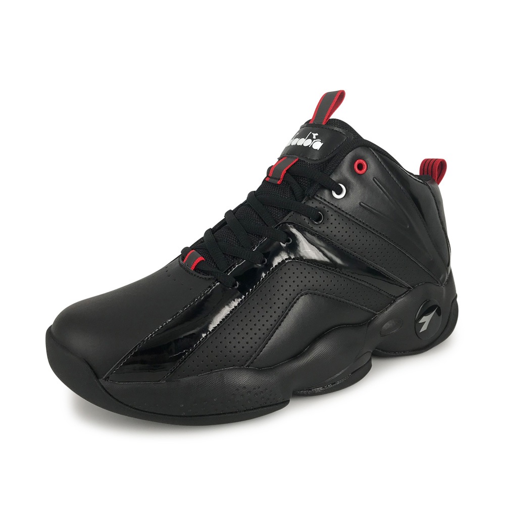 DIADORA迪亞多那 寬楦耐用籃球男鞋 男運動鞋 籃球鞋 寬楦 寬腳板 反光 輕量 吸震 回彈 減壓 防滑 黑 白黑, , large