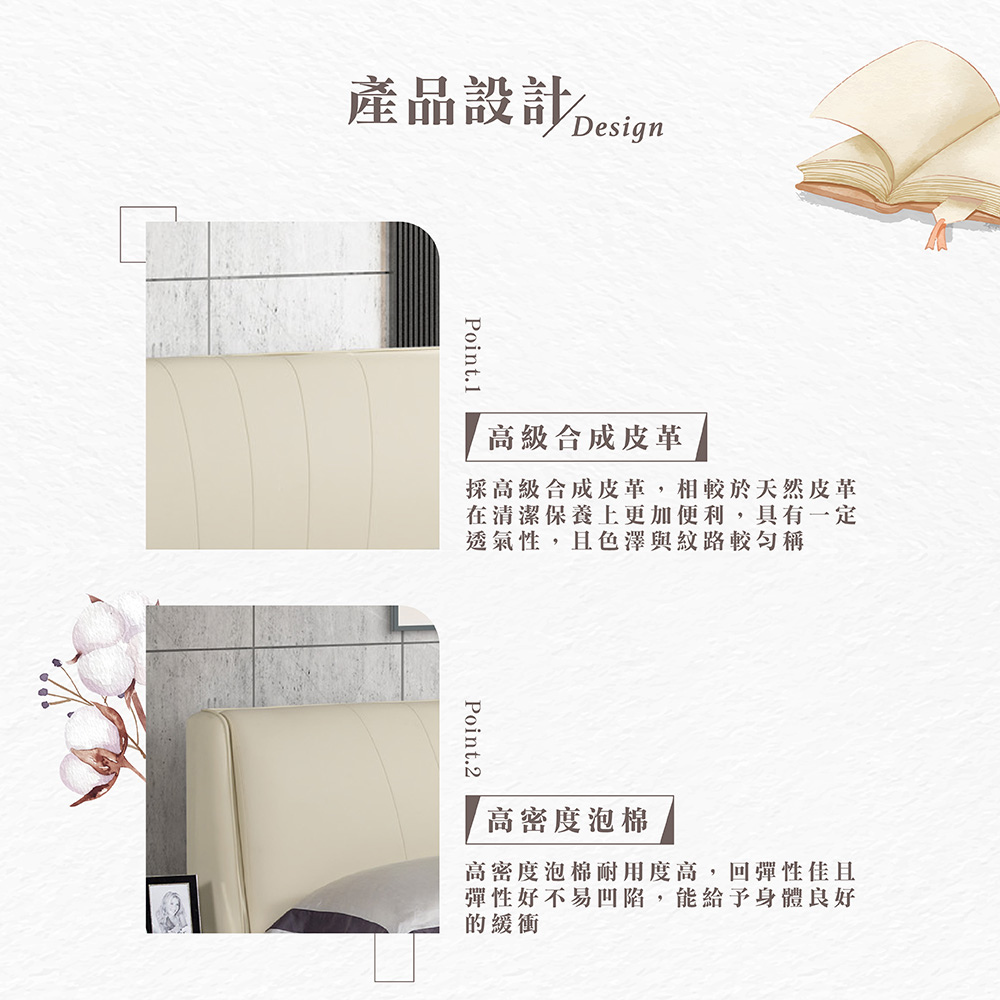 【Hampton 漢汀堡】亞而6尺懸浮式雙人床, , large