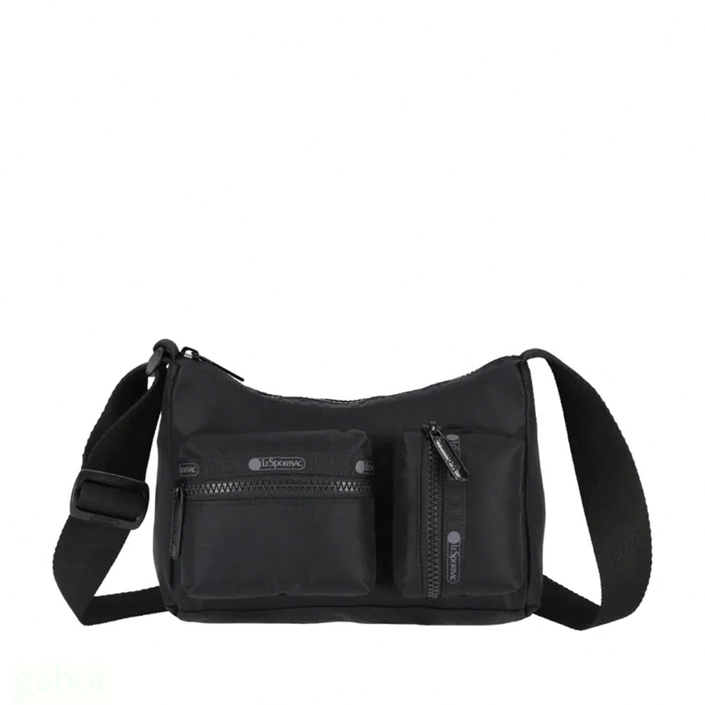 LeSportsac CARGO SMALL SHOULDER BAG 小型多口袋肩背包 -墨黑工裝風, , large