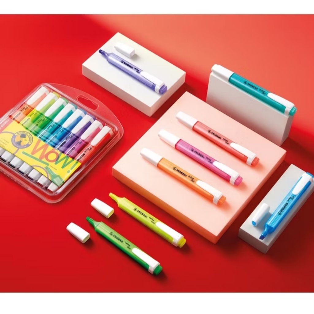 【德國天鵝STABILO】 swing cool 樂酷螢光筆 無毒 重點筆 暗記筆 (ST275)6色(ST275/6-3), , large