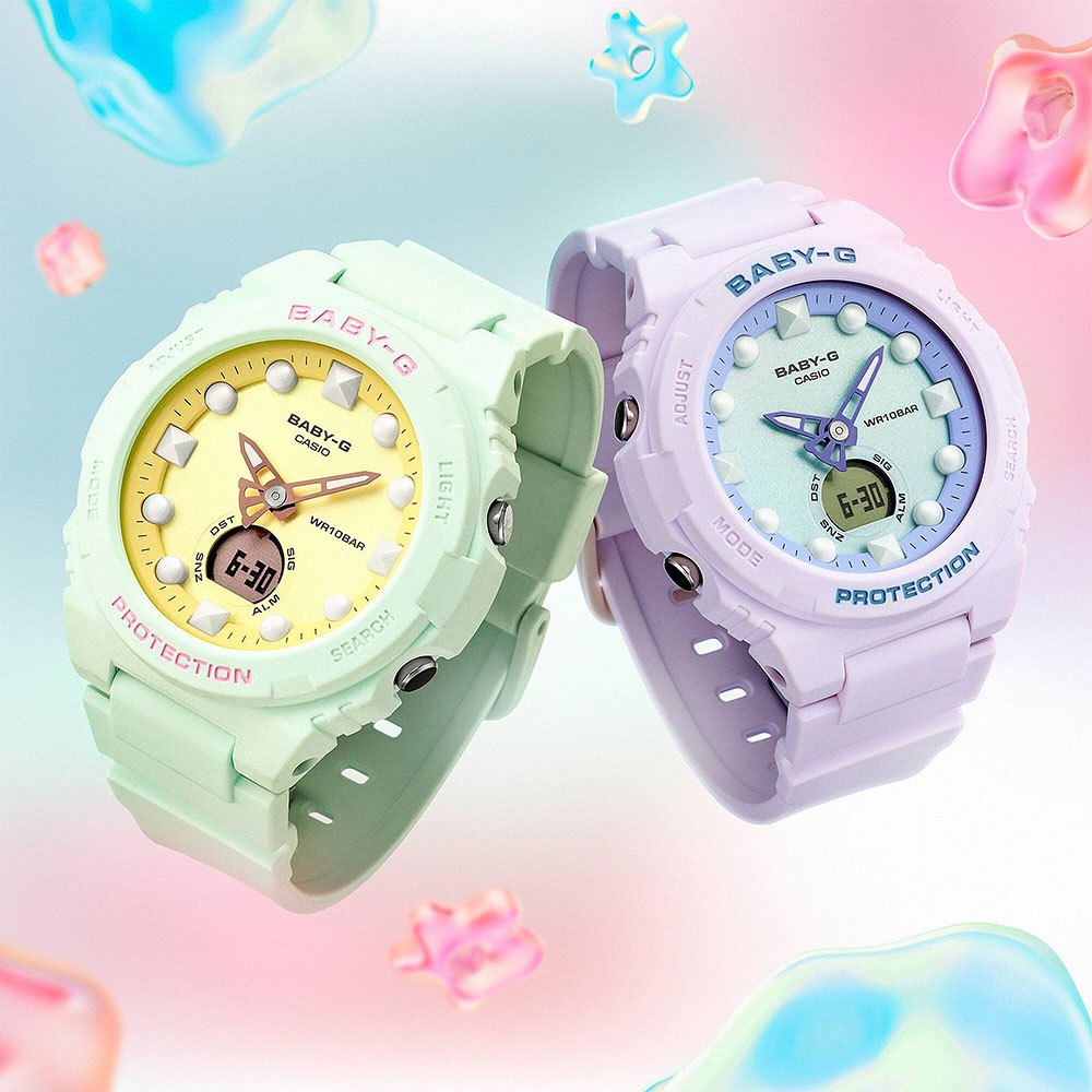 CASIO 卡西歐 BABY-G 夢幻色調手錶 BGA-320FH-4A, , large
