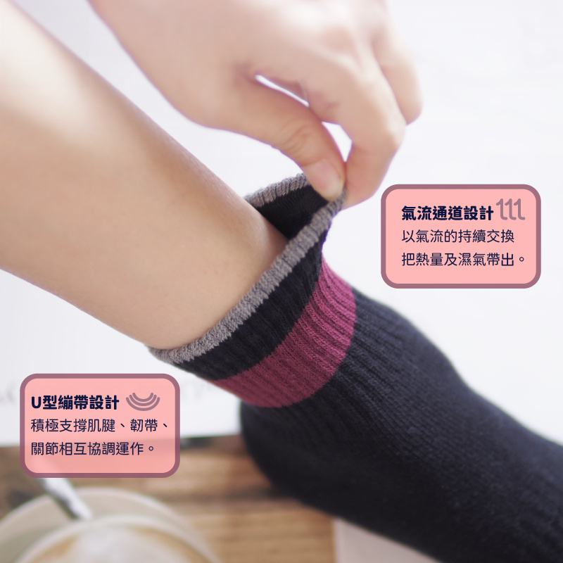 [Kaimei Cotton] 5-Pair Set MIT Made in Taiwan Pure Cotton 1/2 Towel Bottom Sports Socks Urban Black Two-Color Edges, , large