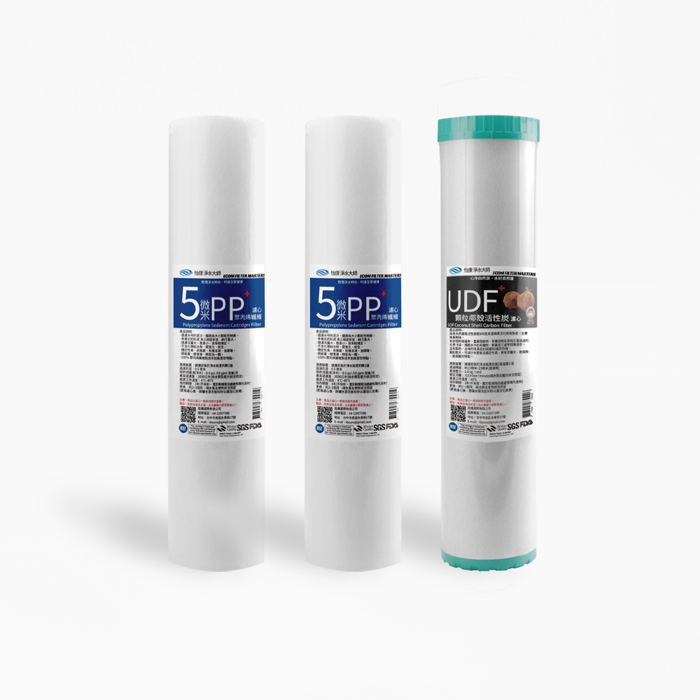 【怡康淨水】20吋大胖 二道式濾心組, , large