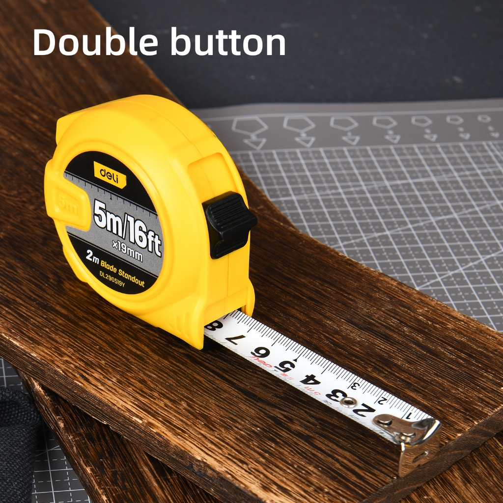 【deli tools】5M Steel Measuring Tape Upgraded Semi-Pro Series, , large
