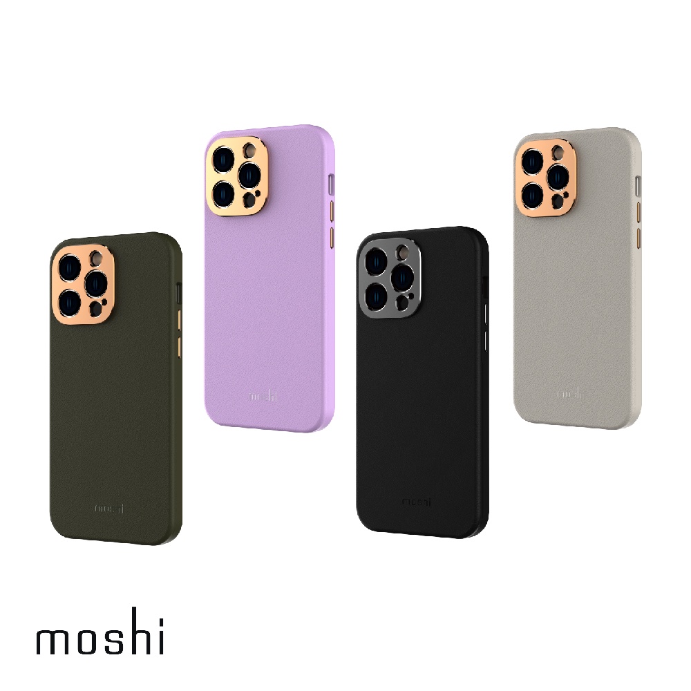 Moshi iPhone 14 Napa皮革保護殼 支援Magsafe, , large